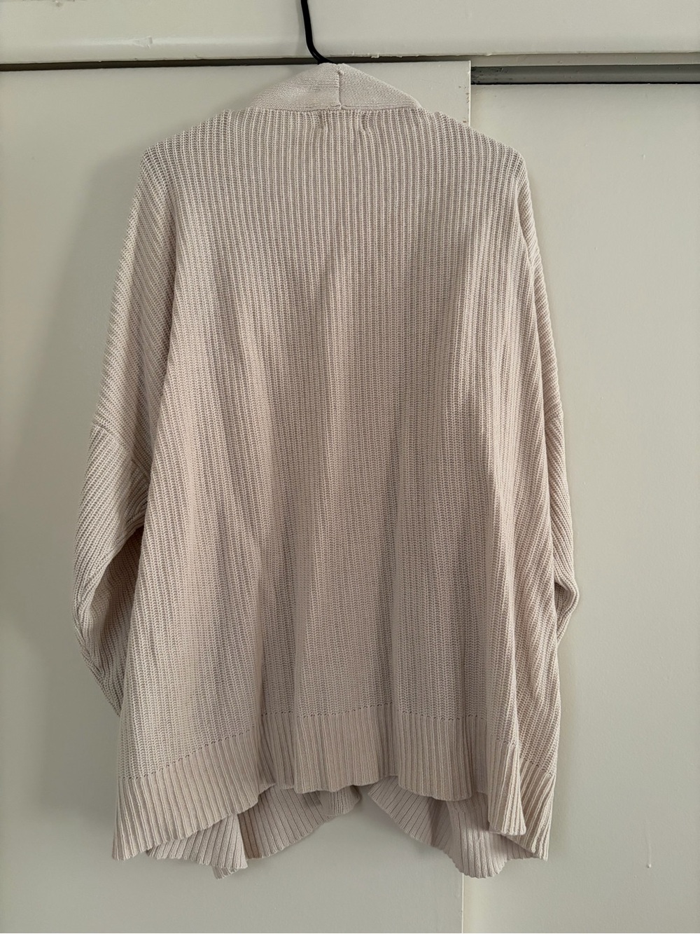 Universal Thread Open-Front Ribbed Cardigan in Light Cream - Picture 2 of 3